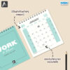 ปฏิทินตั้งโต๊ะ MINI STAND ปี 2568 | Work & Plan - Mint - Image 3
